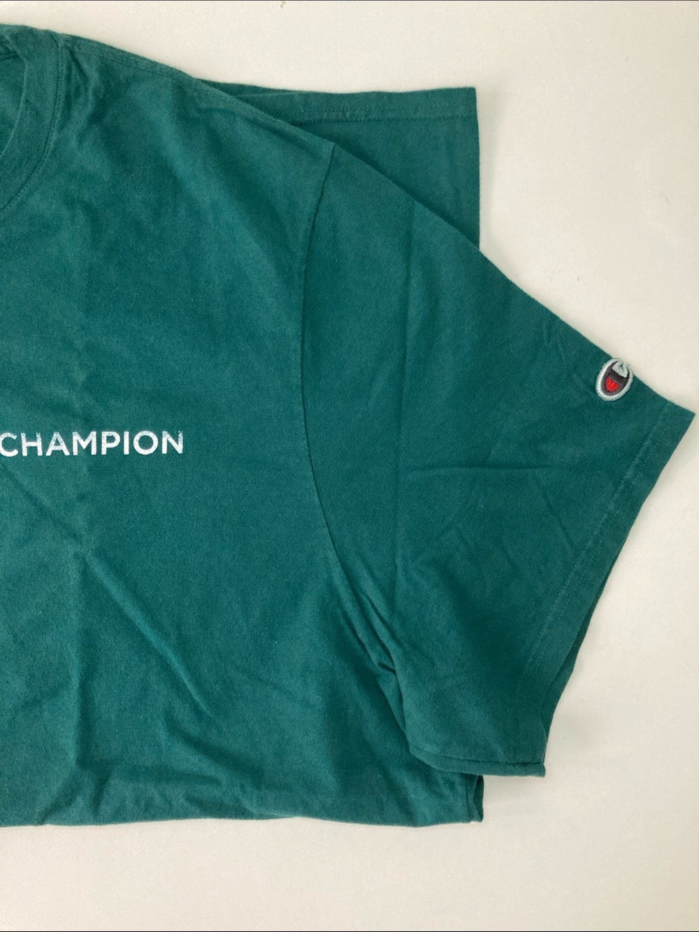 Champion Men's Teal Short Sleeve Crewneck T-Shirt - Picture 4 of 9